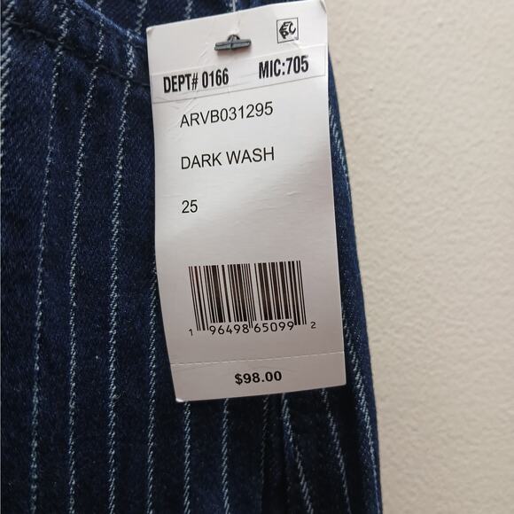 AFRM The Amiri Maxi Pencil with High Back Slit Skirt Dark Wash Blue Size 25 NWT - Picture 4 of 13